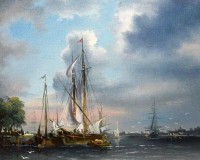 В хмурый день у пристани