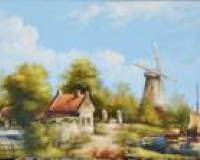 Дорога кмельнице вдоль реки
