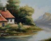 Мельница у озера