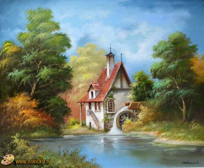 Windmill near the water