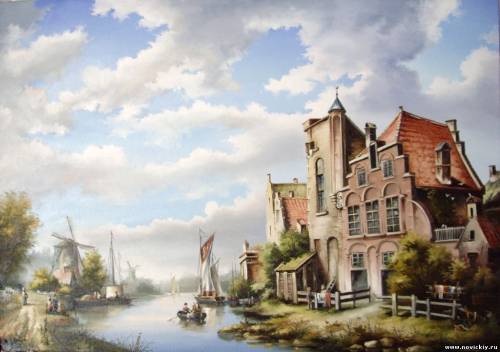 Голландский пейзаж с тучами