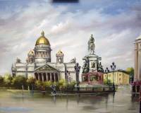 Исаакиевская площадь после дождя