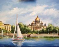 Вид на Санкт Петербург
