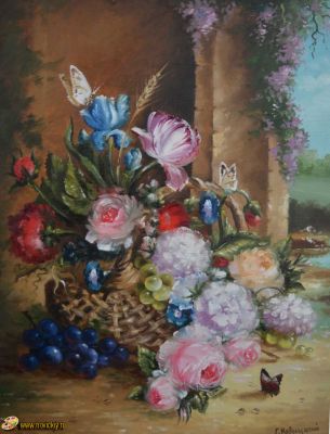 Flowers in the basket