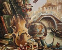 Старинные книги и виолочель