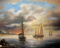 Утро, море, паруса